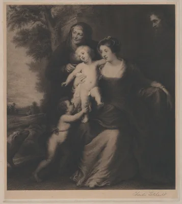 The Holy Family with Saint Anne and the infant Saint John the Baptist — Charles Schlecht · Peter Paul Rubens
