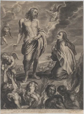 Saint Teresa of Avila interceding for Bernardino de Mendoza — Bernardino de Mendoza · Peter Paul Rubens · Herman Weyen · François Langot