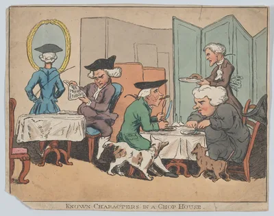 Known Characters in a Chop House — James Boswell · Anonymous, British, 19th century · Samuel Johnson · Henry William Bunbury