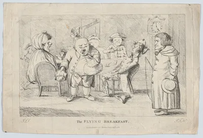 The Flying Breakfast — Anonymous, British, 19th century · John Walker · Thomas Rowlandson