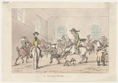 A Riding House — Henry William Bunbury · Thomas Rowlandson · Rudolph Ackermann, London