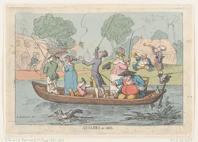 Anglers of 1811 — Henry William Bunbury · Thomas Rowlandson