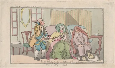 How d'ye do? — S. W. Fores · Elizabeth Jackson · Thomas Rowlandson