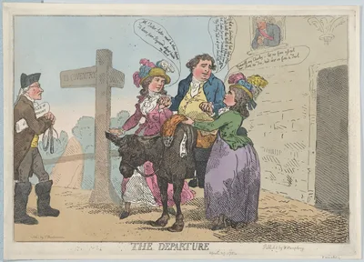 The Departure — William Humphrey · Charles James Fox · Georgiana, Duchess of Devonshire · Thomas Rowlandson
