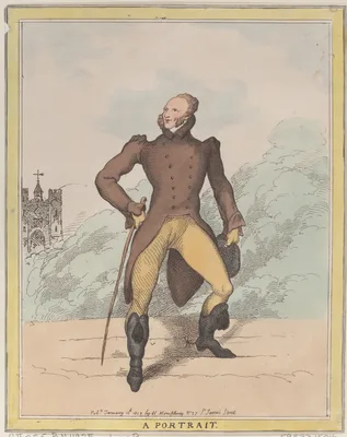 A Portrait (Lord Petersham) — Charles Stanhope, 4th Earl of Harrington · Thomas Rowlandson · Hannah Humphrey
