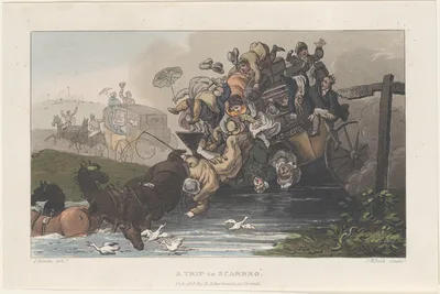 A Trip to Scarbro' — James Green · John Bluck · Rudolph Ackermann, London · Thomas Rowlandson