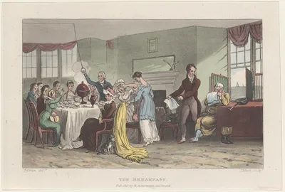 The Breakfast — James Green · John Bluck · Thomas Rowlandson · Rudolph Ackermann, London
