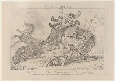 By Authority. Persons and Property Protected — S. W. Fores · Thomas Rowlandson