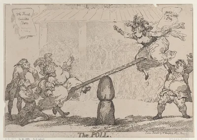 The Poll — Georgiana, Duchess of Devonshire · William Humphrey · Sir Cecil Wray · Samuel Hood, 1st Viscount Hood · Charles James Fox · Thomas Rowlandson