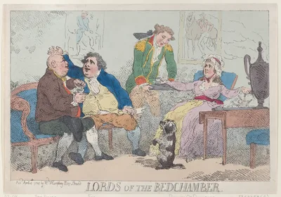 Lords of the Bedchamber — Samuel House · Charles James Fox · William Humphrey · Thomas Rowlandson · Georgiana, Duchess of Devonshire