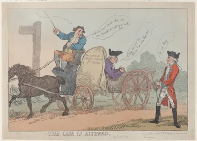 The Case Is Altered — William Humphrey · Charles James Fox · Samuel Hood, 1st Viscount Hood · Thomas Rowlandson · Sir Cecil Wray