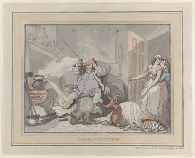 Careless Attention — J. Griggs · Thomas Rowlandson