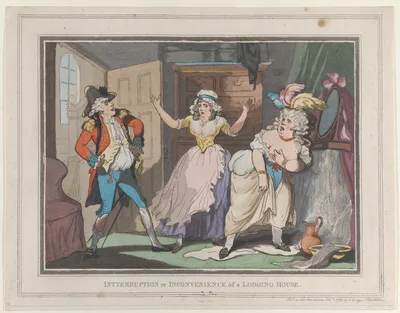 Interruption or Inconvenience of a Lodging House — J. Griggs · Thomas Rowlandson