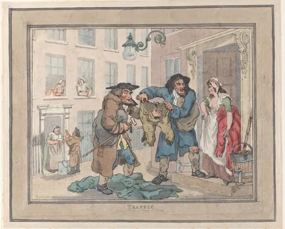 Traffic — Henry Wigstead · S. W. Fores · Thomas Rowlandson