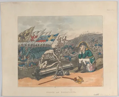 Death and Bonaparte, The Two Kings of Terror — Napoléon Bonaparte · Thomas Rowlandson · Rudolph Ackermann, London