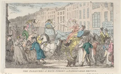 The Pleasures of Bond Street: or Fashionable Driving — Longman, Hurst, Rees and Orme · Thomas Rowlandson · John Britton