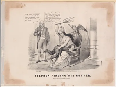 Stephen Finding "His Mother" — Currier & Ives · Stephen Arnold Douglas · Louis Maurer